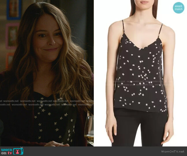 Equipment Layla Star Print Silk Camisole worn by Isabella Colón (Yara Martinez) on Bull