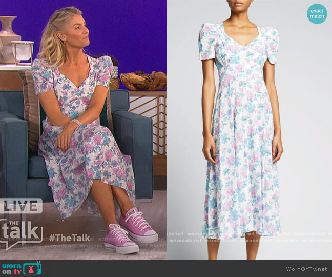 LoveShackFancy Hutchinson Dress worn by Amanda Kloots on The Talk