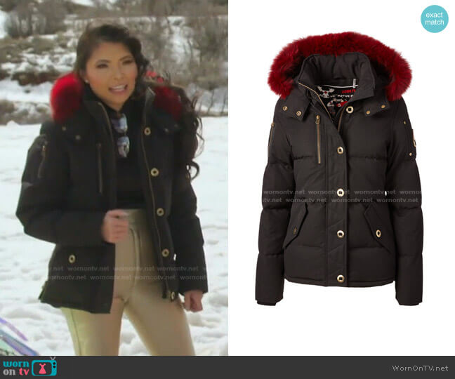 Moose Knuckles Harper Down Jacket With Fur Trim worn by Jennie Nguyen on The Real Housewives of Salt Lake City