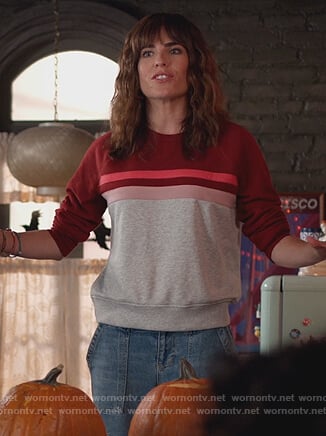 Marina’s stripe sweatshirt on Home Economics