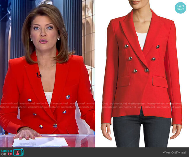 Veronica Beard Miller Jacket worn by Norah O'Donnell on CBS Evening News