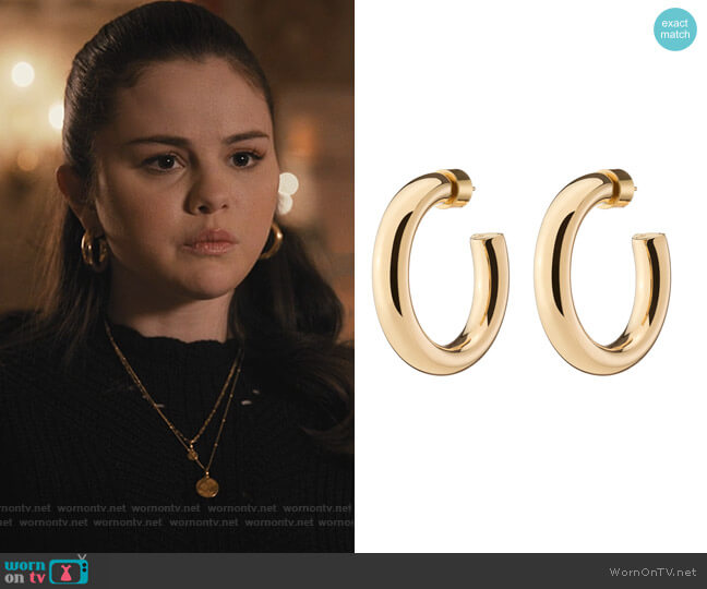 Jennifer Fisher Mini Samira Hoops worn by Mabel Mora (Selena Gomez) on Only Murders in the Building