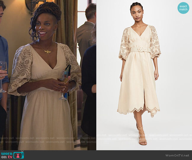 Nicholas Gail Dress worn by Denise (Sasheer Zamata) on Home Economics