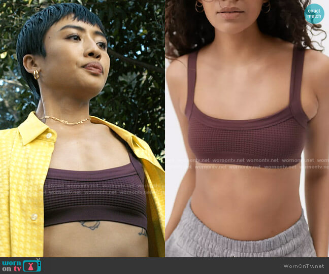 Out from Under Waffle Knit Bralette worn by Margot (Brianne Tju) on I Know What You Did Last Summer