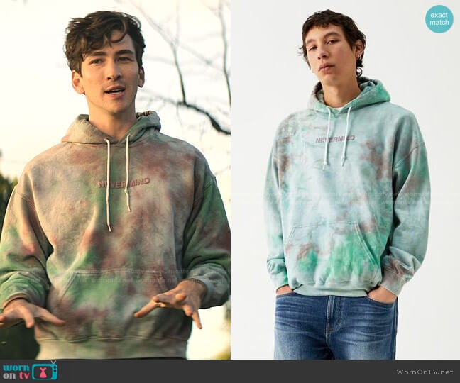 PacSun Tie-Dyed Puff Nevermind Hoodie