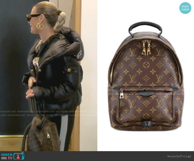 Louis Vuitton Palm Springs MM backpack worn by Dorit Kemsley on The Real Housewives of Beverly Hills