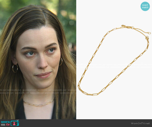 Madewell Paperclip Chain Necklace worn by Love Quinn (Victoria Pedretti) on You