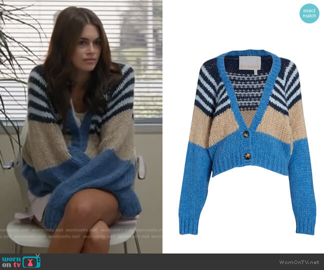 REMAIN Birger Christensen Esther Contrast Striped Cardigan