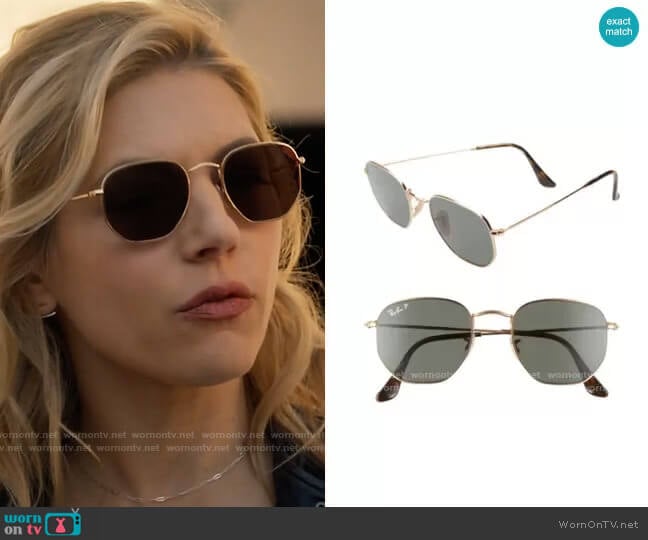 Ray Ban 51mm Geometric Sunglasses worn by Jenny Hoyt (Katheryn Winnick) on Big Sky