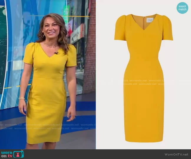 L.K. Bennett Rebecca Dress worn by Ginger Zee on Good Morning America