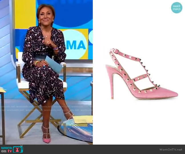Valentino Rockstud pumps worn by Robin Roberts on Good Morning America