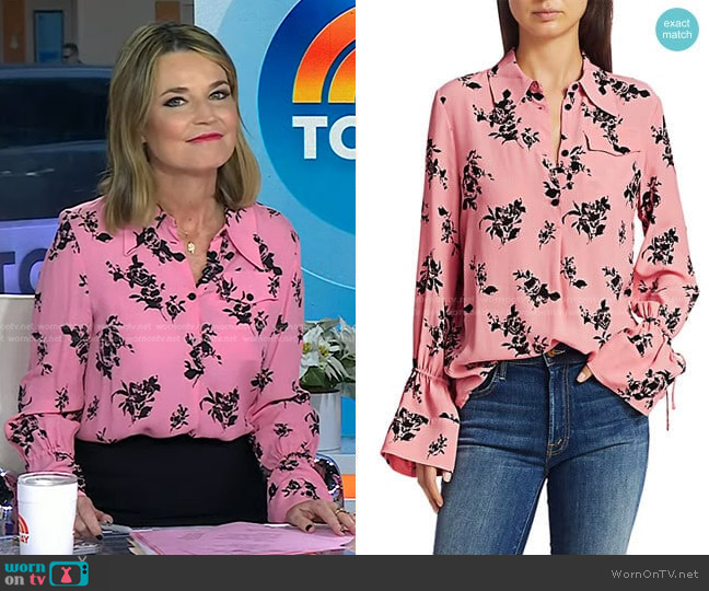 Baum und Pferdgarten Romance & Rituals Floral Shirt worn by Savannah Guthrie on Today