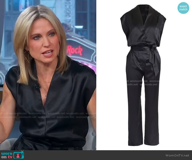 RtA Cynthia-Long Jumpsuit worn by Amy Robach on Good Morning America