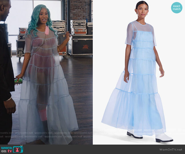 Staud Hyacinth Dress worn by Lauren Rice (Pepi Sonuga) on Queens