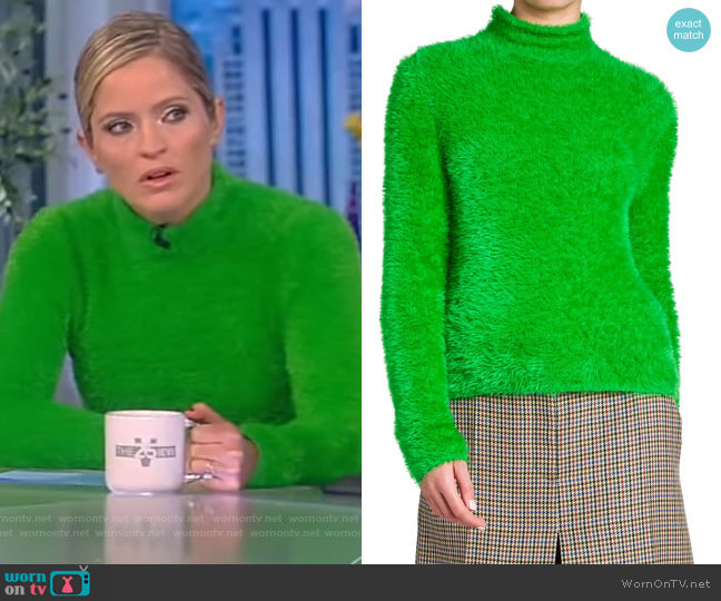 Stella McCartney Compact FFF Turtleneck worn by Sara Haines on The View
