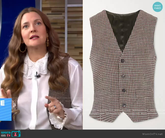 Giuliva Heritage The Andrea houndstooth wool vest