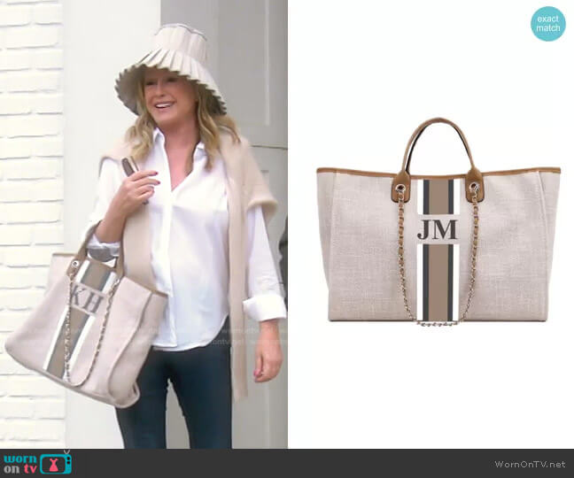 Lily and Bean The Lily Canvas Weekend Jumbo Bag worn by Kathy Hilton on The Real Housewives of Beverly Hills
