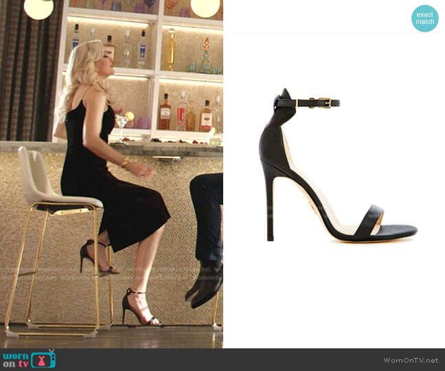 Veerah Venus Sandals worn by Alexis Carrington (Elaine Hendrix) on Dynasty
