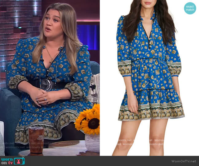Veronica Beard Hawken Minidress worn by Kelly Clarkson on The Kelly Clarkson Show