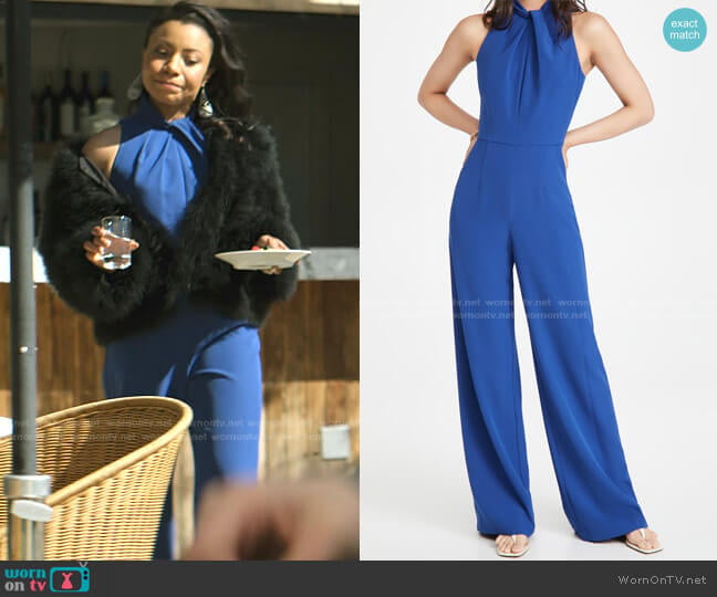 Black Halo Zana Jumpsuit worn by Sherry (Shalita Grant) on You