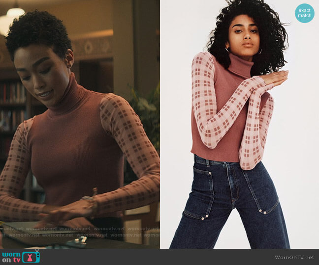 Zara Combination Knit Sweater worn by Marienne (Tati Gabrielle) on You