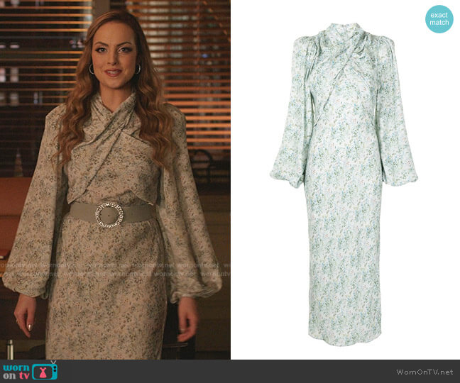 Acler Harriet Dress worn by Fallon Carrington (Elizabeth Gillies) on Dynasty