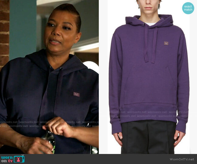 Acne Studios Purple Patch Hoodie worn by Robyn McCall (Queen Latifah) on The Equalizer