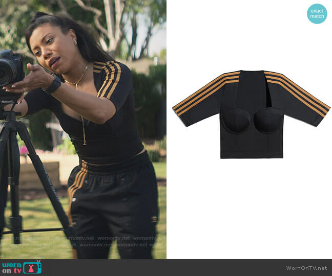 Adidas Ivy Park Circular Knit Crop Top worn by Sherry (Shalita Grant) on You