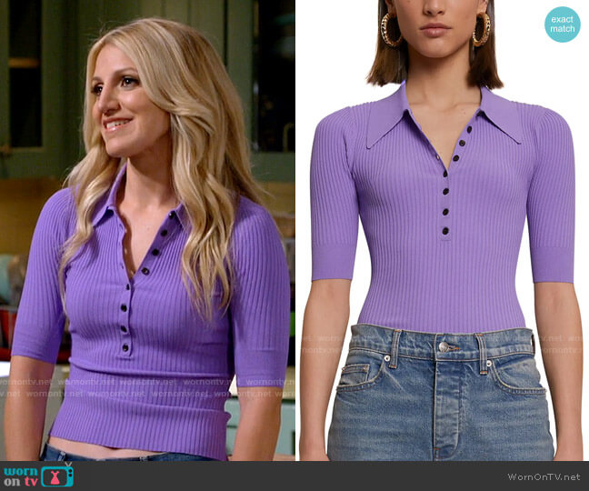 A.L.C. Amari Top worn by Gina Dabrowski (Annaleigh Ashford) on B Positive