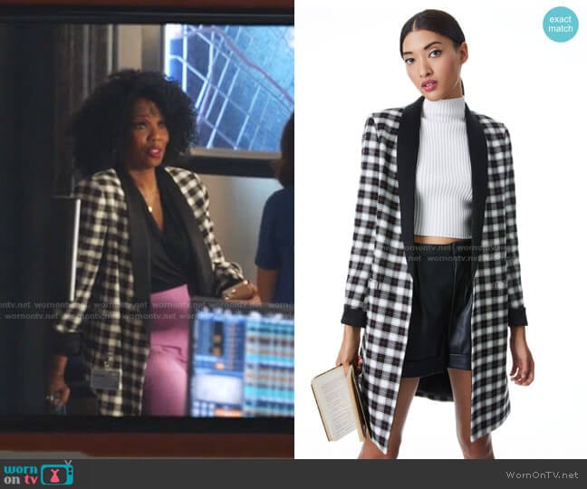 Alice + Olivia Kylie Jacket worn by Claudette Collins (Vanessa Estelle Williams) on 9-1-1