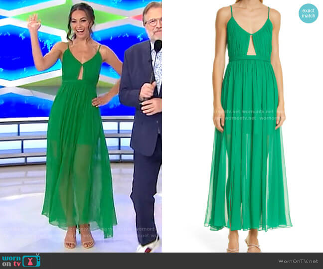 Alice + Olivia Tamar Dress worn by Alexis Gaube on The Price is Right
