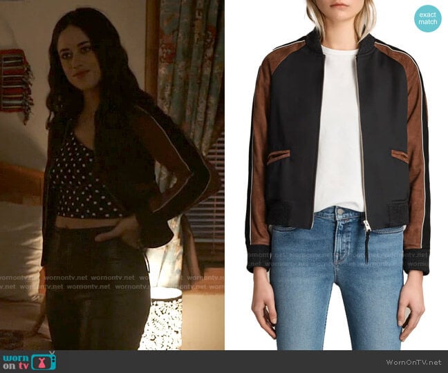 All Saints Atley Jacket worn by Liz Ortecho (Jeanine Mason) on Roswell New Mexico