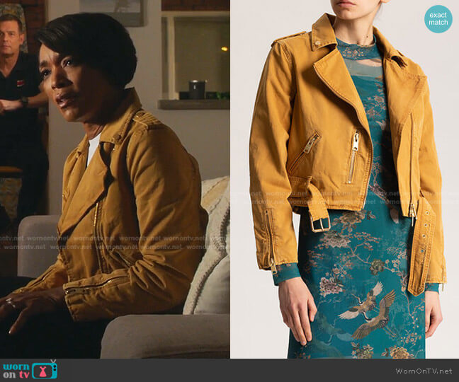 All Saints Dessa Jacket worn by Athena Grant (Angela Bassett) on 9-1-1