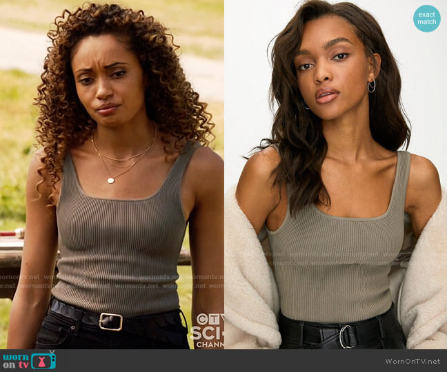 Babaton Sculpt Knit Tank worn by Astra Logue (Olivia Swann) on Legends of Tomorrow