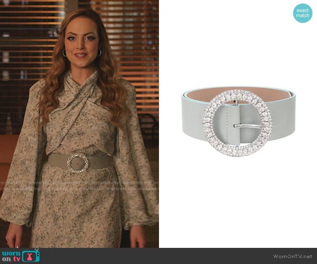 B-Low The Belt Clara Leather Belt worn by Fallon Carrington (Elizabeth Gillies) on Dynasty