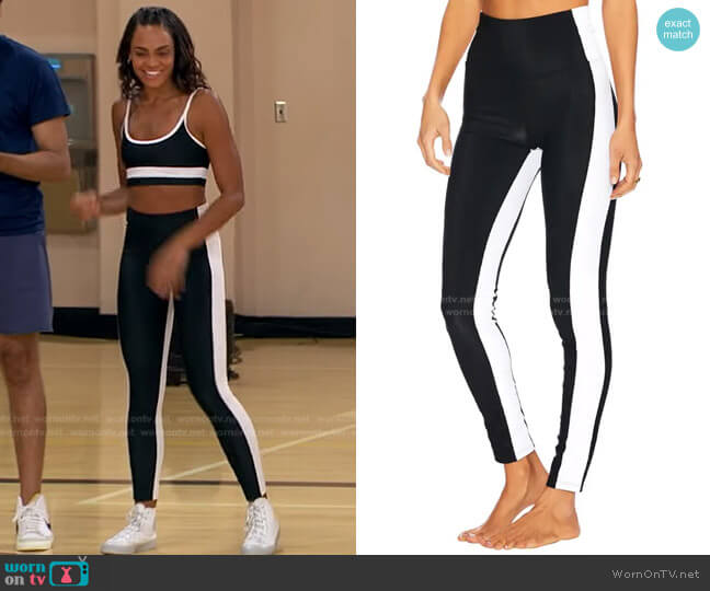 Beach Riot Colorblock High Waist Leggings worn by Michelle Young on The Bachelorette