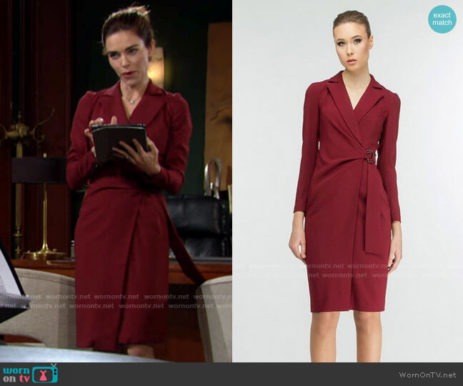 BGL Office Dress worn by Victoria Newman (Amelia Heinle) on The Young and the Restless