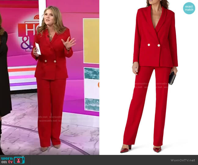 Black Halo Jory Pants worn by Jenna Bush Hager on Today