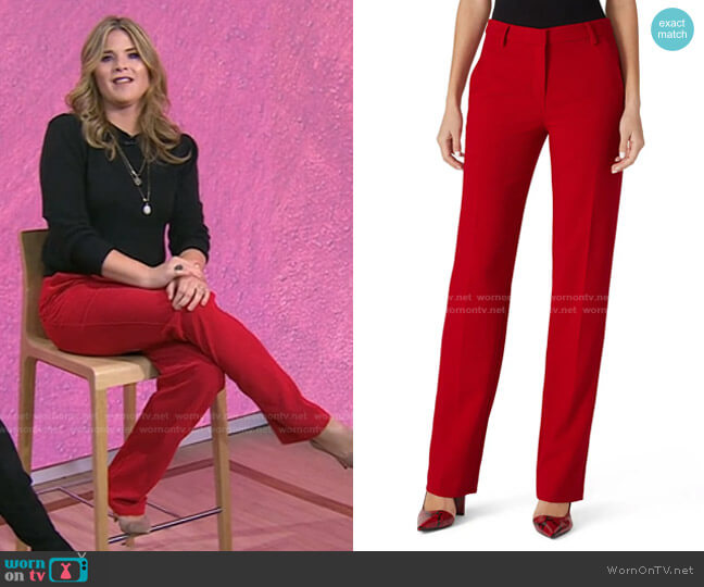 Black Halo Jory Pants worn by Jenna Bush Hager on Today