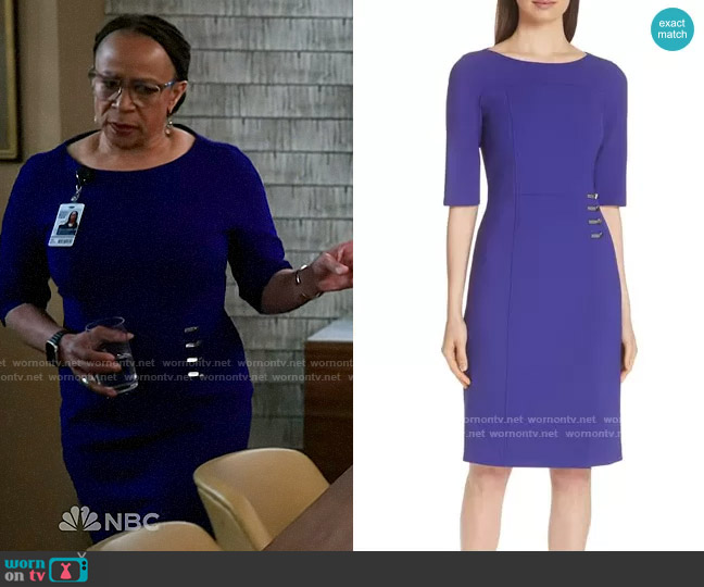 Boss Disoma Dress worn by Sharon Goodwin (S. Epatha Merkerson) on Chicago Med