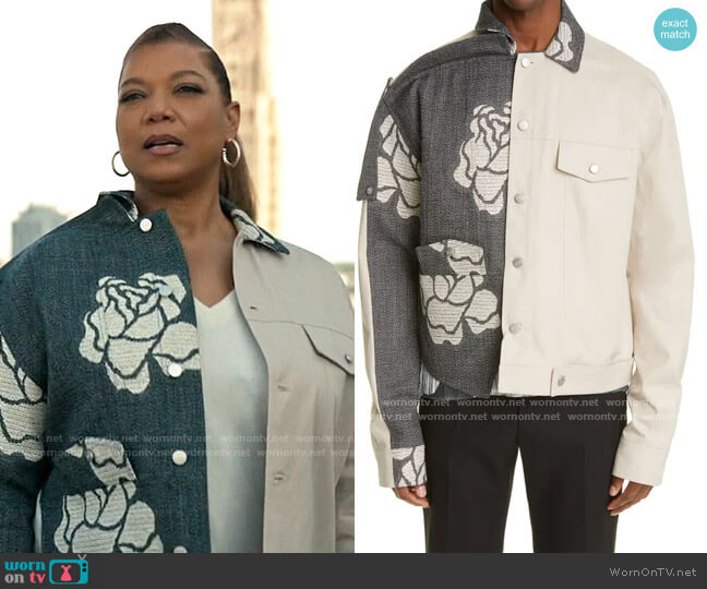 Botter Floral Contrast Jacket worn by Robyn McCall (Queen Latifah) on The Equalizer