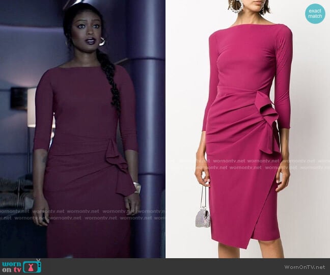 Chiara Boni La Petite Robe Zelma drses worn by Ryan Wilder (Javicia Leslie) on Batwoman