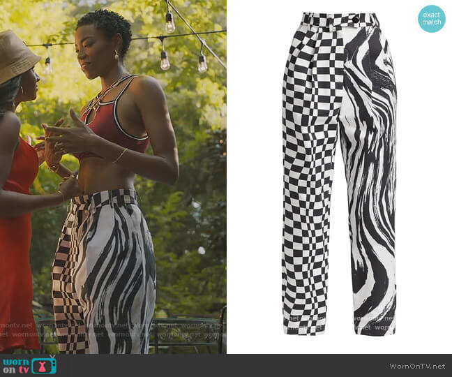 Christopher John Rogers Pleated Relaxed-Fit Pants