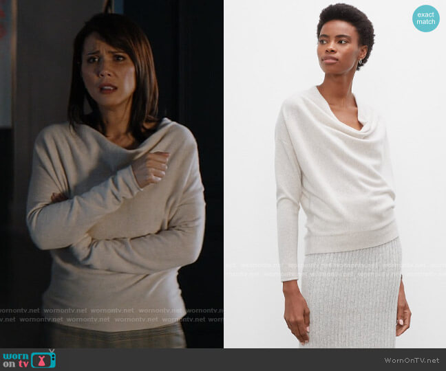 Club Monaco Cowl Neck Cashmere Sweater worn by Bree Wheeler (Lexa Doig) on Chucky