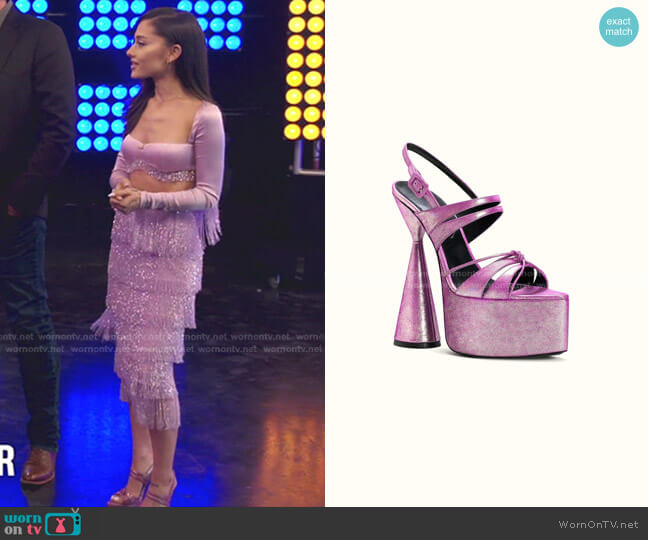 D'accori Belle Sandals worn by Ariana Grande on The Voice
