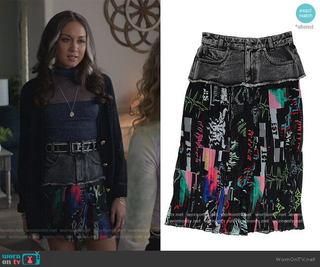 Diesel Midi Skirt worn by Cindy Burman (Meg DeLacy) on Stargirl