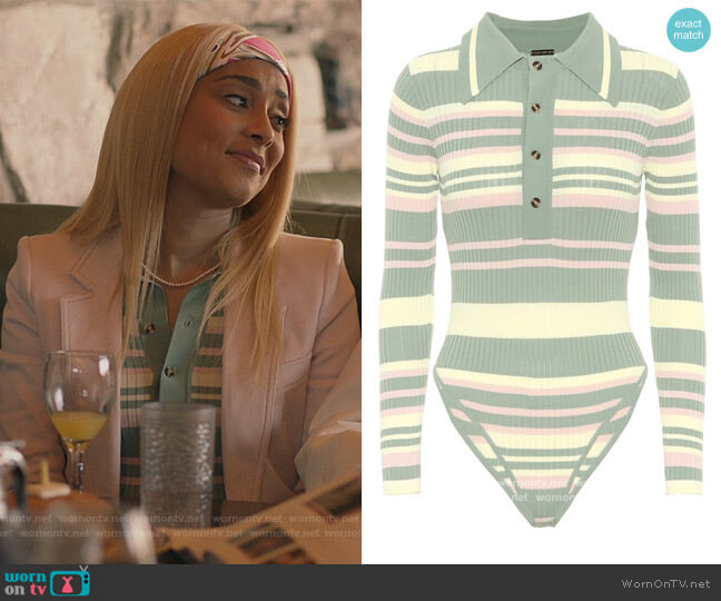 Dodo Bar OR Hera Knit Bodysuit worn by Tiffany DuBois (Amanda Seales) on Insecure