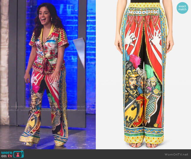 Dolce & Gabbana Carretto-Print Twill Pajama Pants