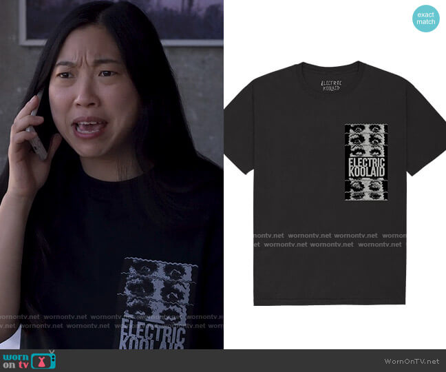 Electric Koolaid Fried T-shirt worn by Nora Lum (Awkwafina) on Awkwafina is Nora From Queens