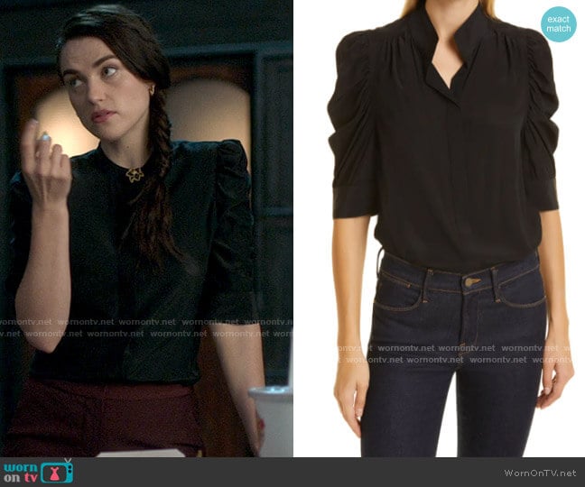 Frame Gillian Top worn by Lena Luthor (Katie McGrath) on Supergirl